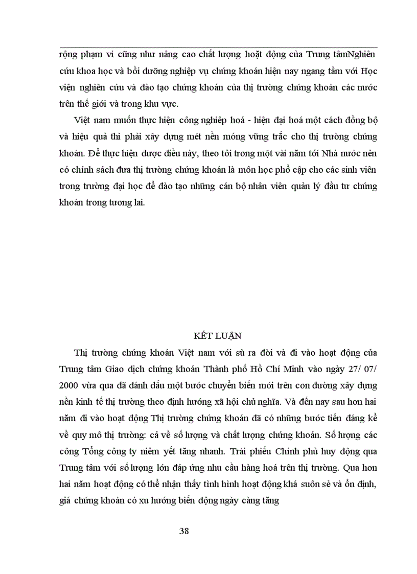 image for page Thực trạng và phương hướng để tiếp tụcphát triển thị trường chứng khoán ở việt nam.