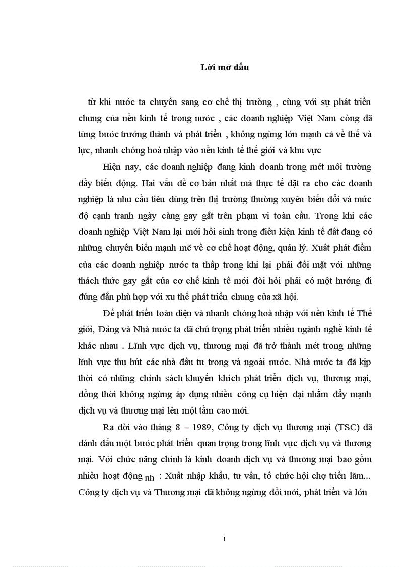image for page Thực tế công tác tiêu thụ tại công ty thương mại và dịch vụ