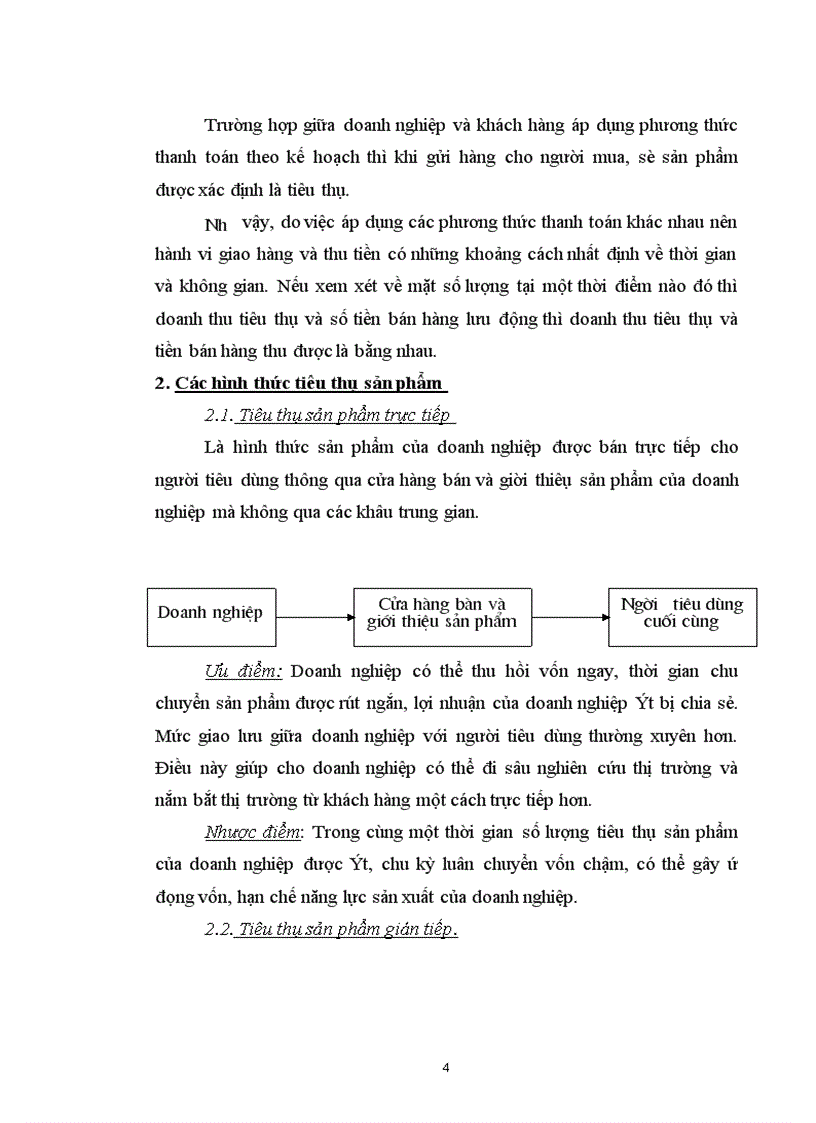 image for page Thực tế công tác tiêu thụ tại công ty thương mại và dịch vụ