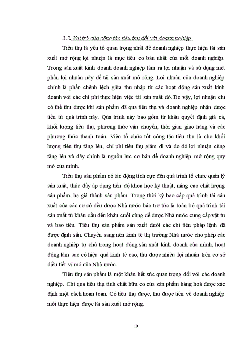 image for page Thực tế công tác tiêu thụ tại công ty thương mại và dịch vụ