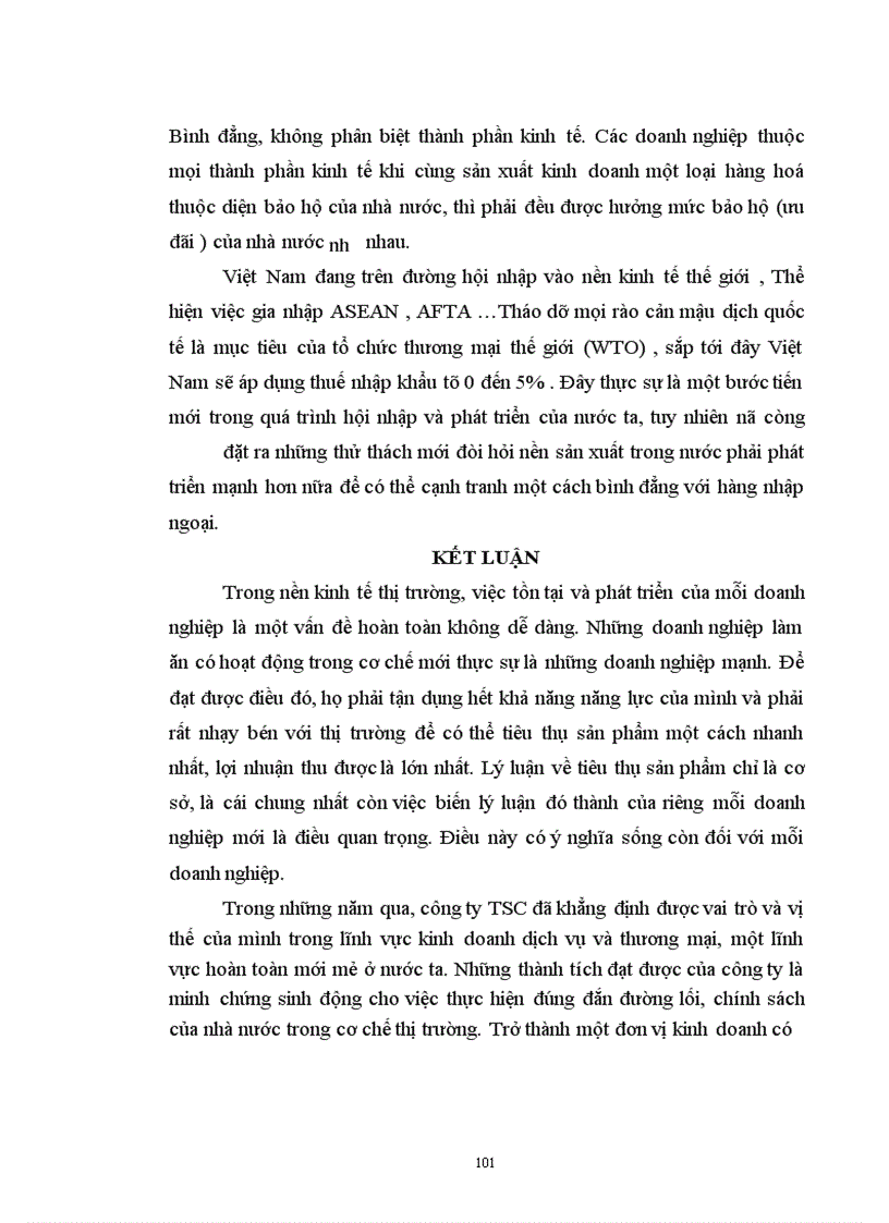image for page Thực tế công tác tiêu thụ tại công ty thương mại và dịch vụ