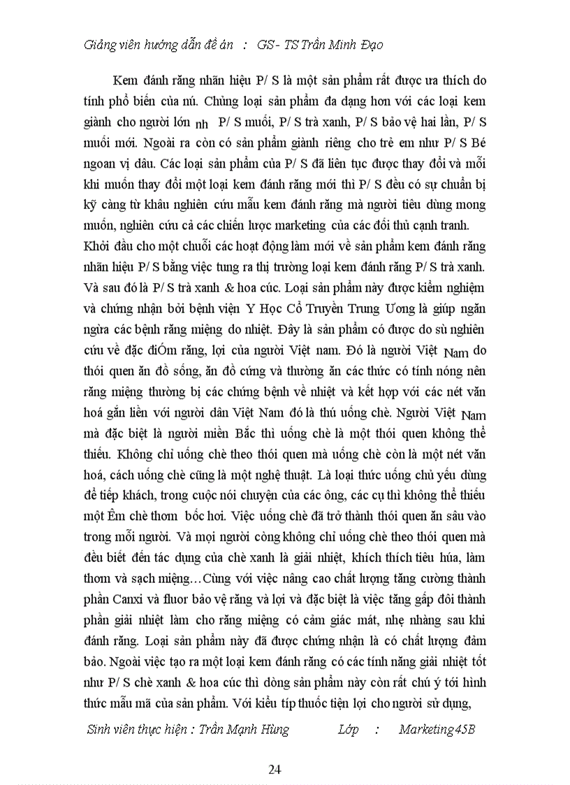 image for page Giải pháp nhằm khắc phục những hạn chế trong chiến lược Marketing của P/S.