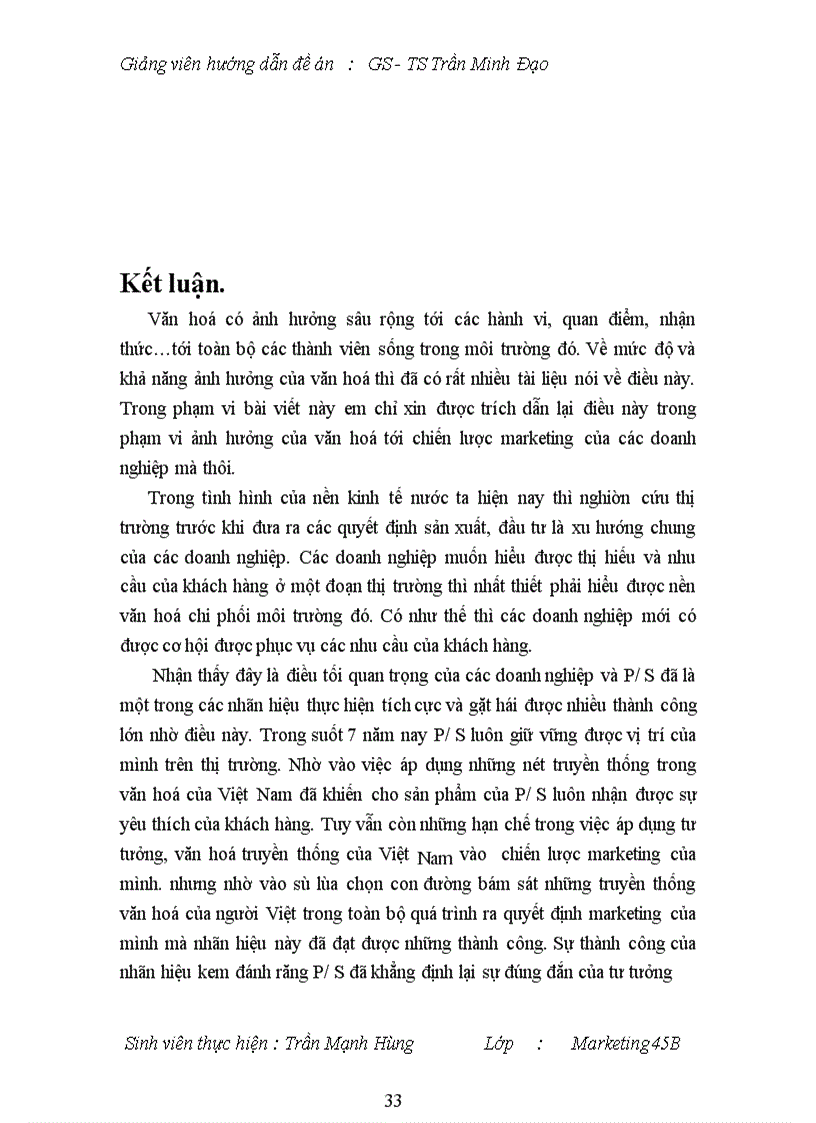 image for page Giải pháp nhằm khắc phục những hạn chế trong chiến lược Marketing của P/S.