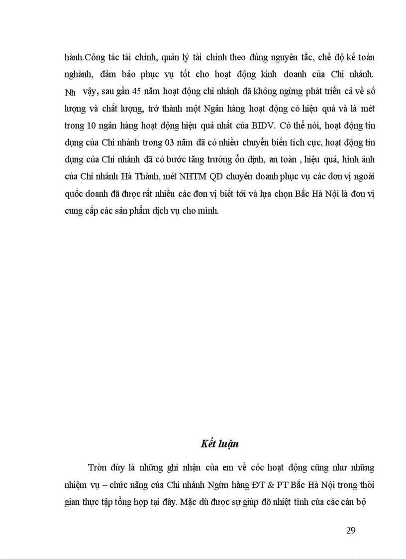 image for page Tình hình hoạt động kinh doanh của Chi nhánh Ngân hàng Đầu tư và Phát triển Bắc Hà Nội một số năm gần đây