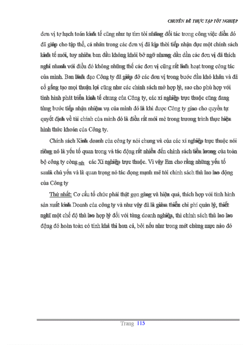 image for page Đặc điểm SXKD của Công ty & những nhân tố tác động tới hệ thống thù lao lao động