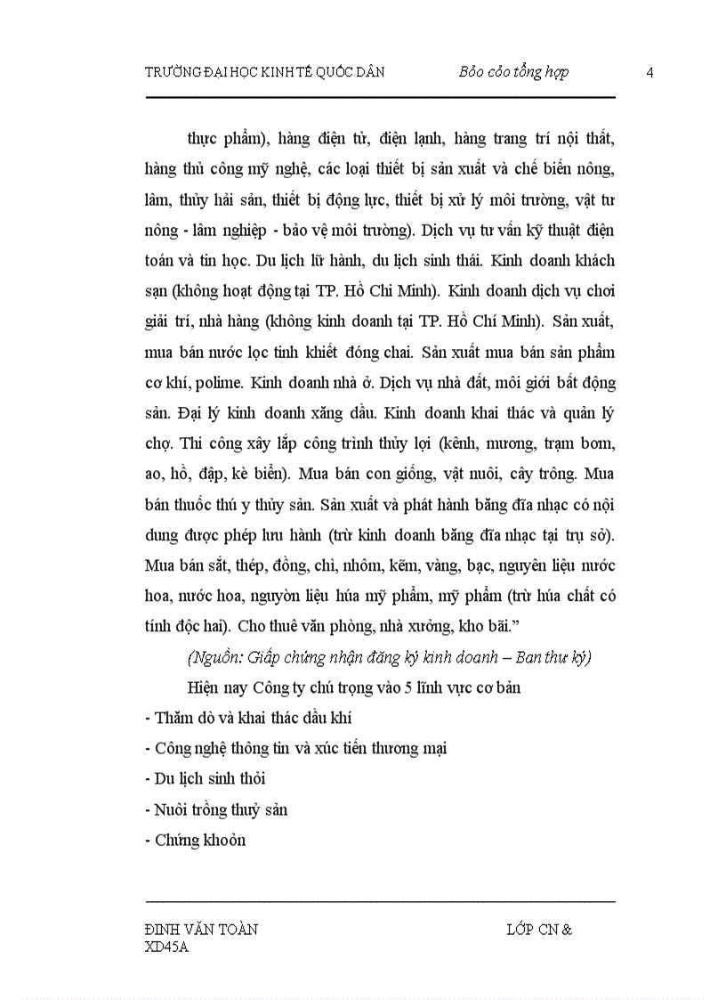 image for page Hoạt động sản xuất kinh doanh của công ty trách nhiệm hữu hạn Việt Mỹ