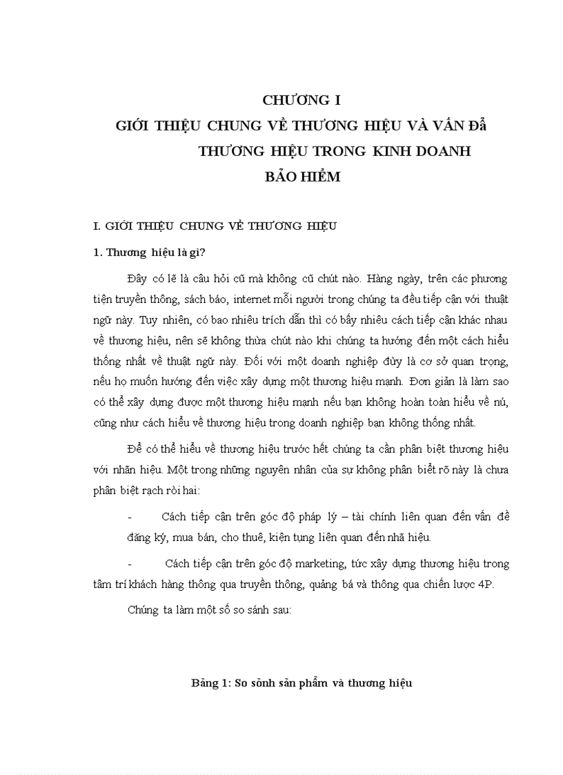 image for page Giới thiệu chung về thương hiệu và vấn đè thương hiệu trong kinh doanh bảo hiểm