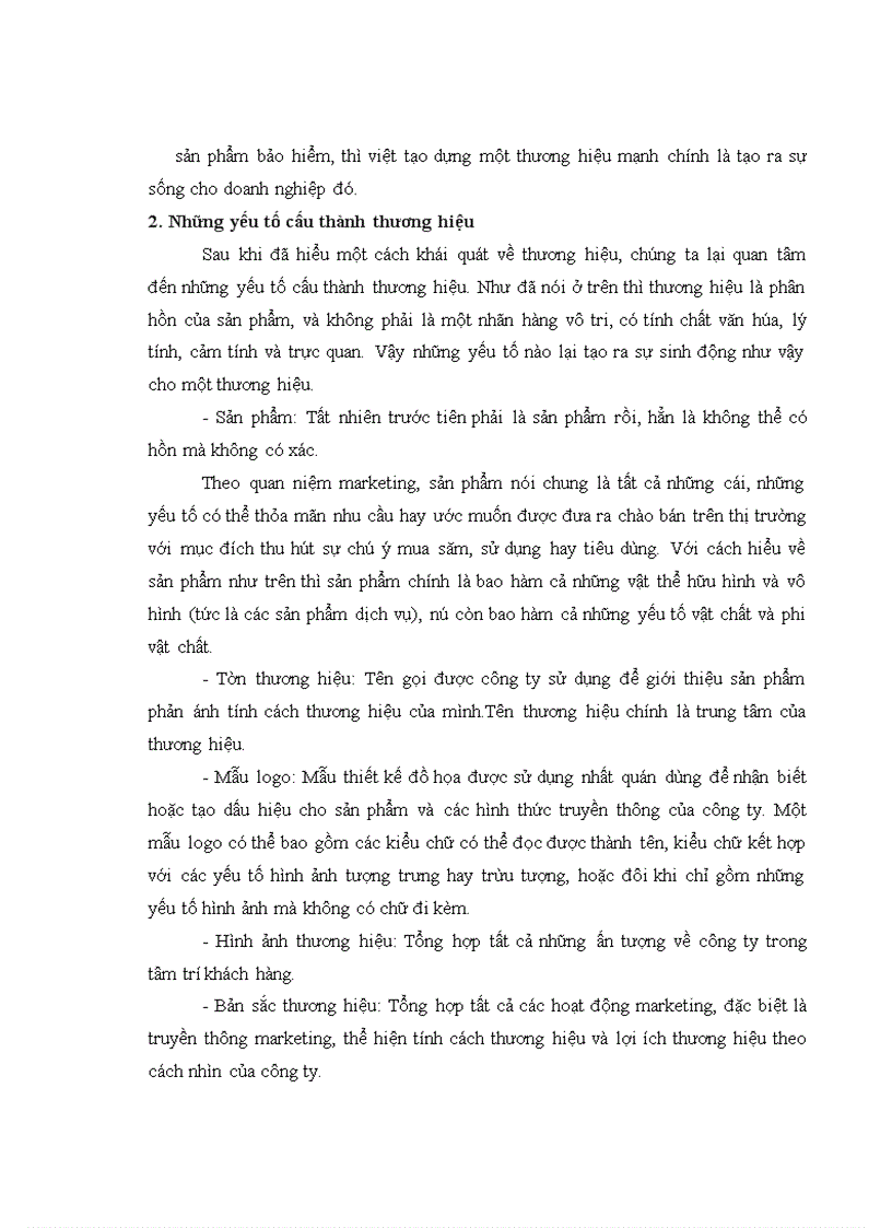 image for page Giới thiệu chung về thương hiệu và vấn đè thương hiệu trong kinh doanh bảo hiểm