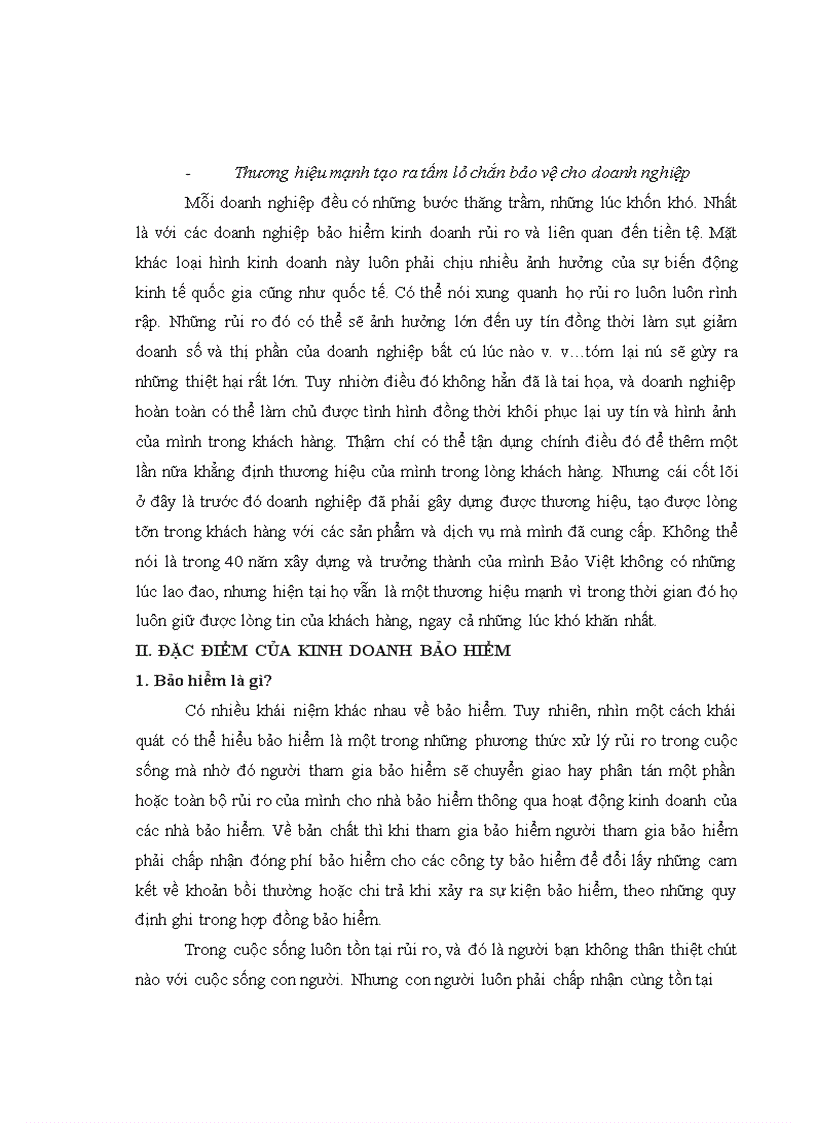 image for page Giới thiệu chung về thương hiệu và vấn đè thương hiệu trong kinh doanh bảo hiểm
