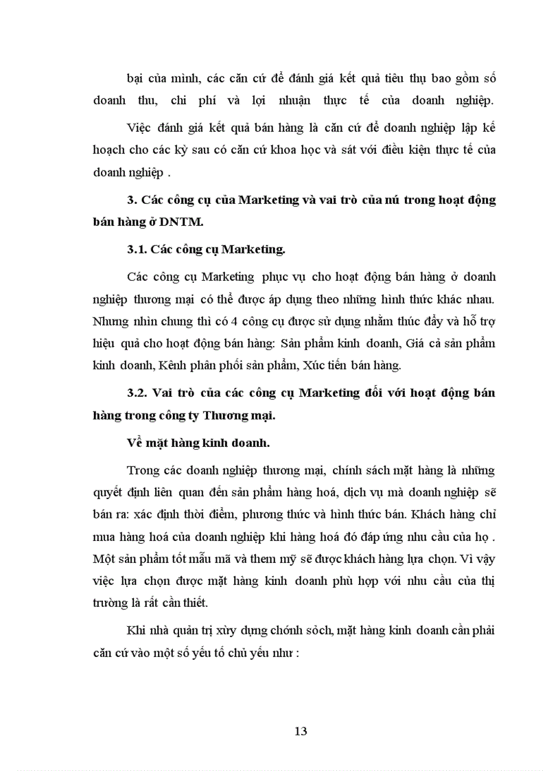 image for page Sử dụng các công cụ marketing trong hoạt động bán hàng chăn, gối, đệm ở công ty thương mại dịch vụ tràng thi