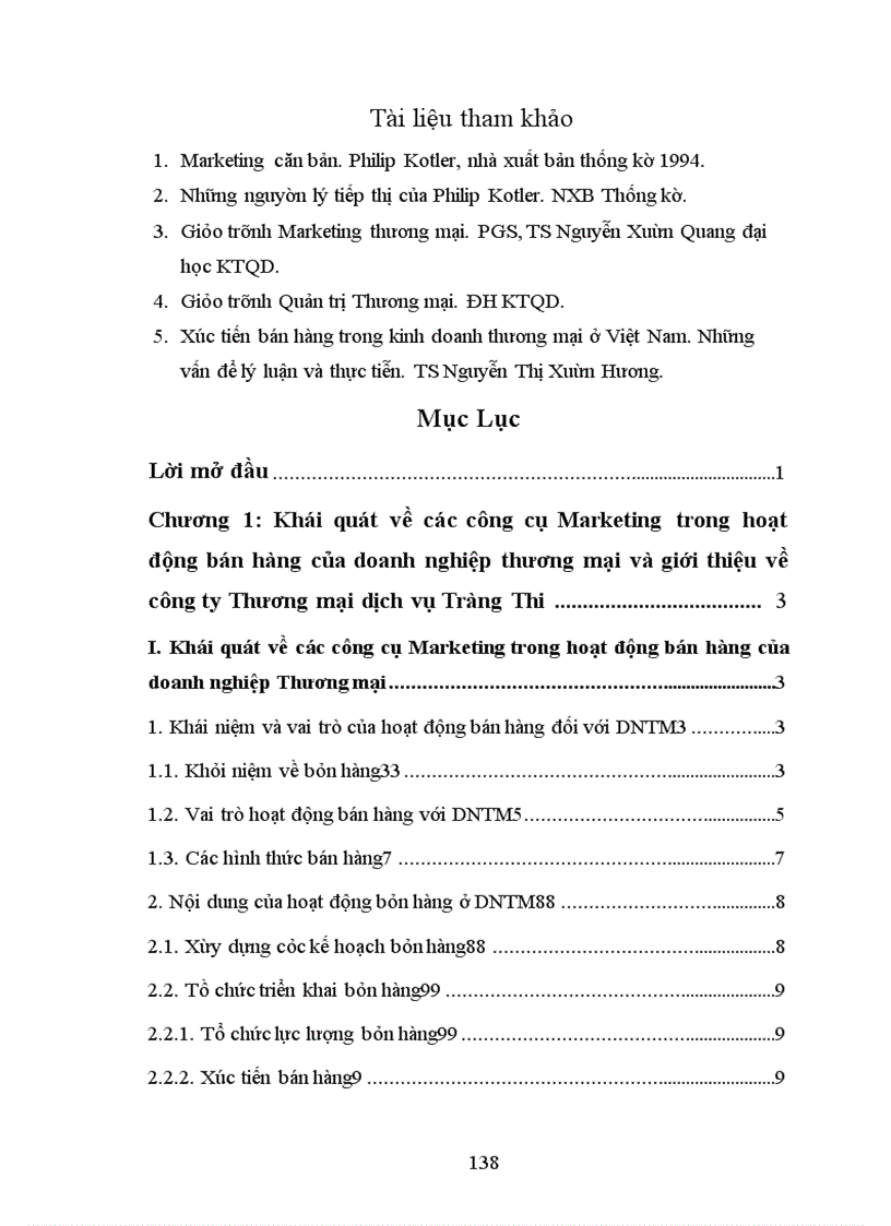image for page Sử dụng các công cụ marketing trong hoạt động bán hàng chăn, gối, đệm ở công ty thương mại dịch vụ tràng thi