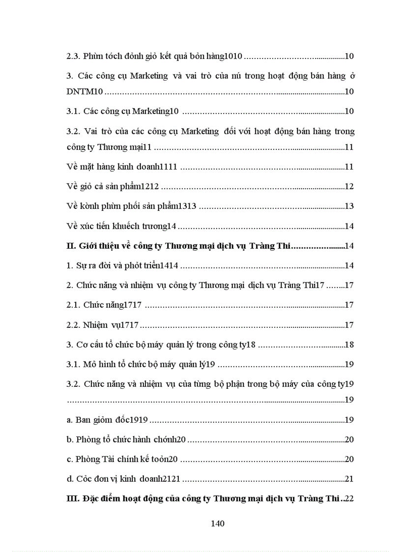 image for page Sử dụng các công cụ marketing trong hoạt động bán hàng chăn, gối, đệm ở công ty thương mại dịch vụ tràng thi