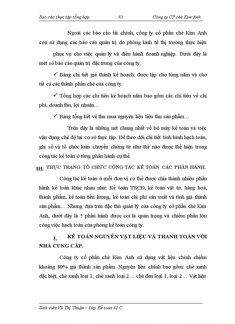 image for page Thực tập tổng hợp tại Công ty CP chè Kim Anh