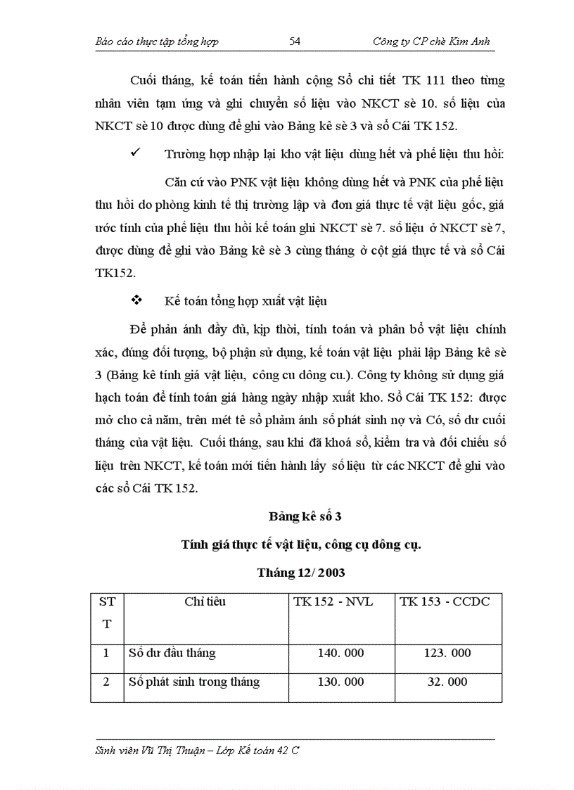 image for page Thực tập tổng hợp tại Công ty CP chè Kim Anh
