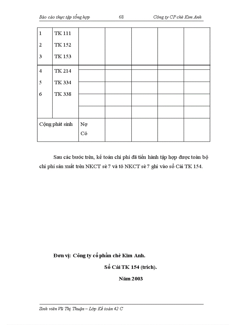 image for page Thực tập tổng hợp tại Công ty CP chè Kim Anh