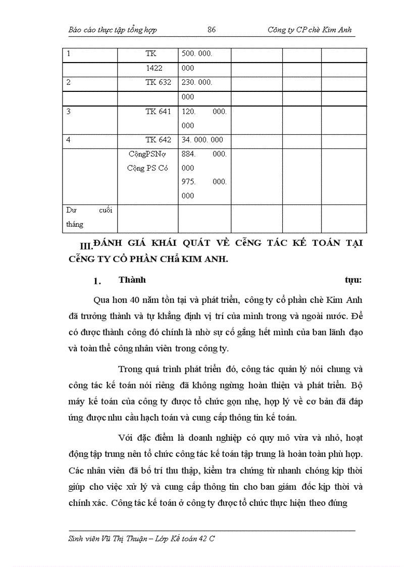 image for page Thực tập tổng hợp tại Công ty CP chè Kim Anh