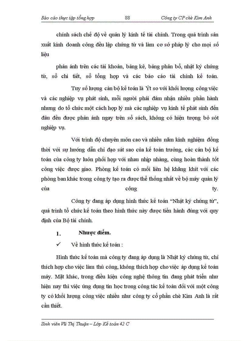 image for page Thực tập tổng hợp tại Công ty CP chè Kim Anh