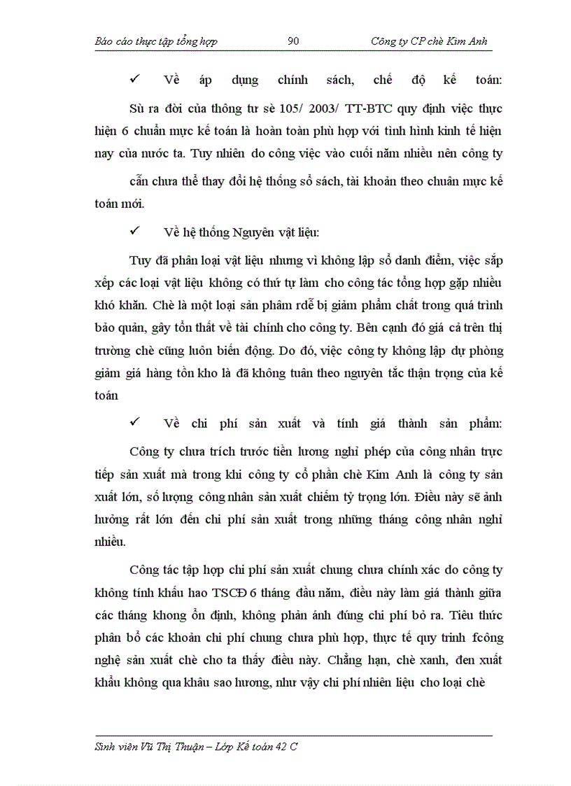 image for page Thực tập tổng hợp tại Công ty CP chè Kim Anh
