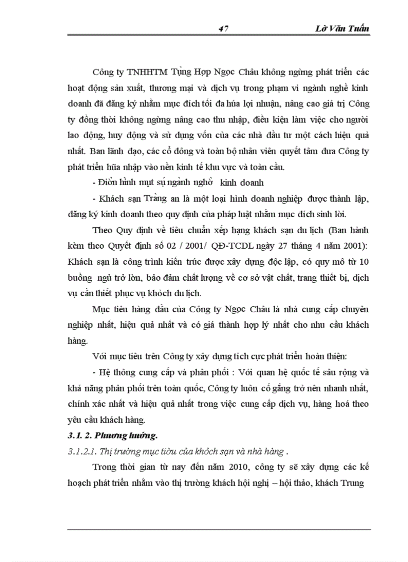 image for page Phát triển kinh doanh khách sạn,nhà hàng tại công ty tnhh thương mại tổng hợp ngọc châu