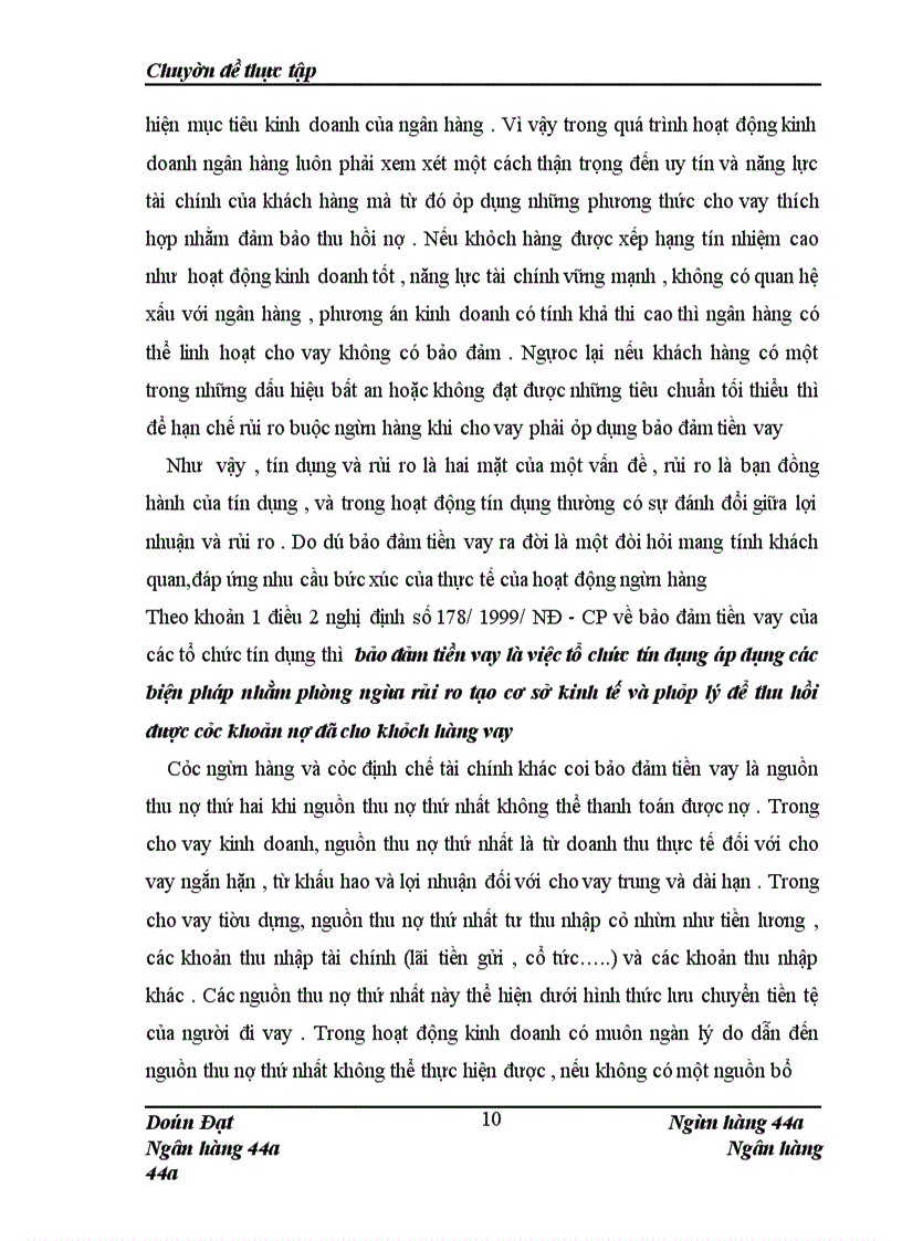 image for page Giải pháp hoàn thiện các hình thức bảo đảm tiền vay tại Chi nhánh Đông Đô -Ngân hàng Đầu Tư &Phát Triển Việt Nam