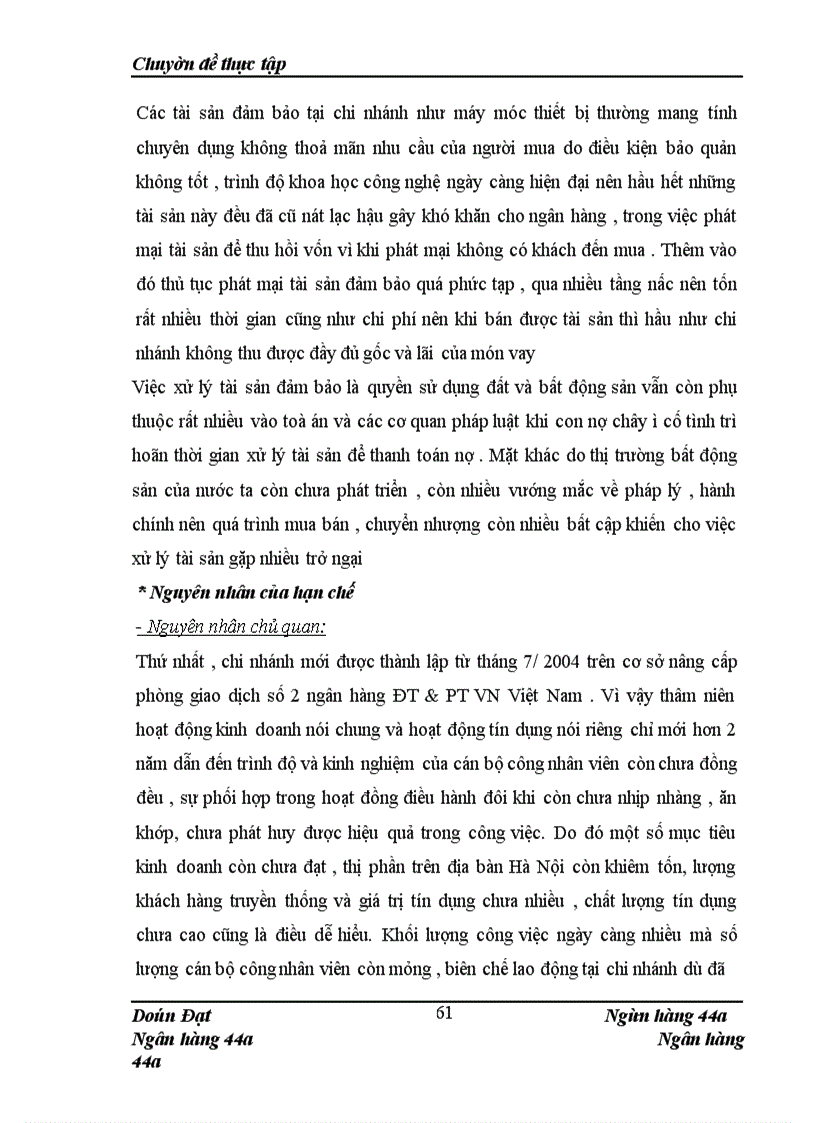 image for page Giải pháp hoàn thiện các hình thức bảo đảm tiền vay tại Chi nhánh Đông Đô -Ngân hàng Đầu Tư &Phát Triển Việt Nam