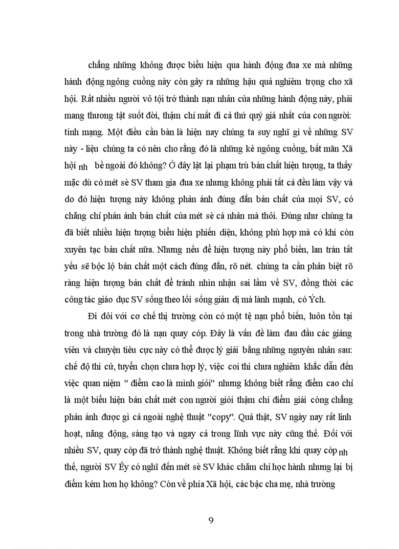 image for page Dùng Cặp phạm trù bản chất - hiện tượng phân tích lối sống của Sinh Viên Việt Nam hiện nay