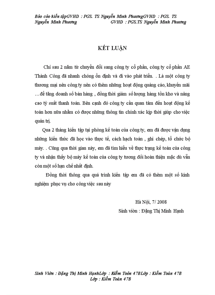 image for page Đánh giá thực trạng hạch toán kế toán tại công ty cổ phần AE Thành Công