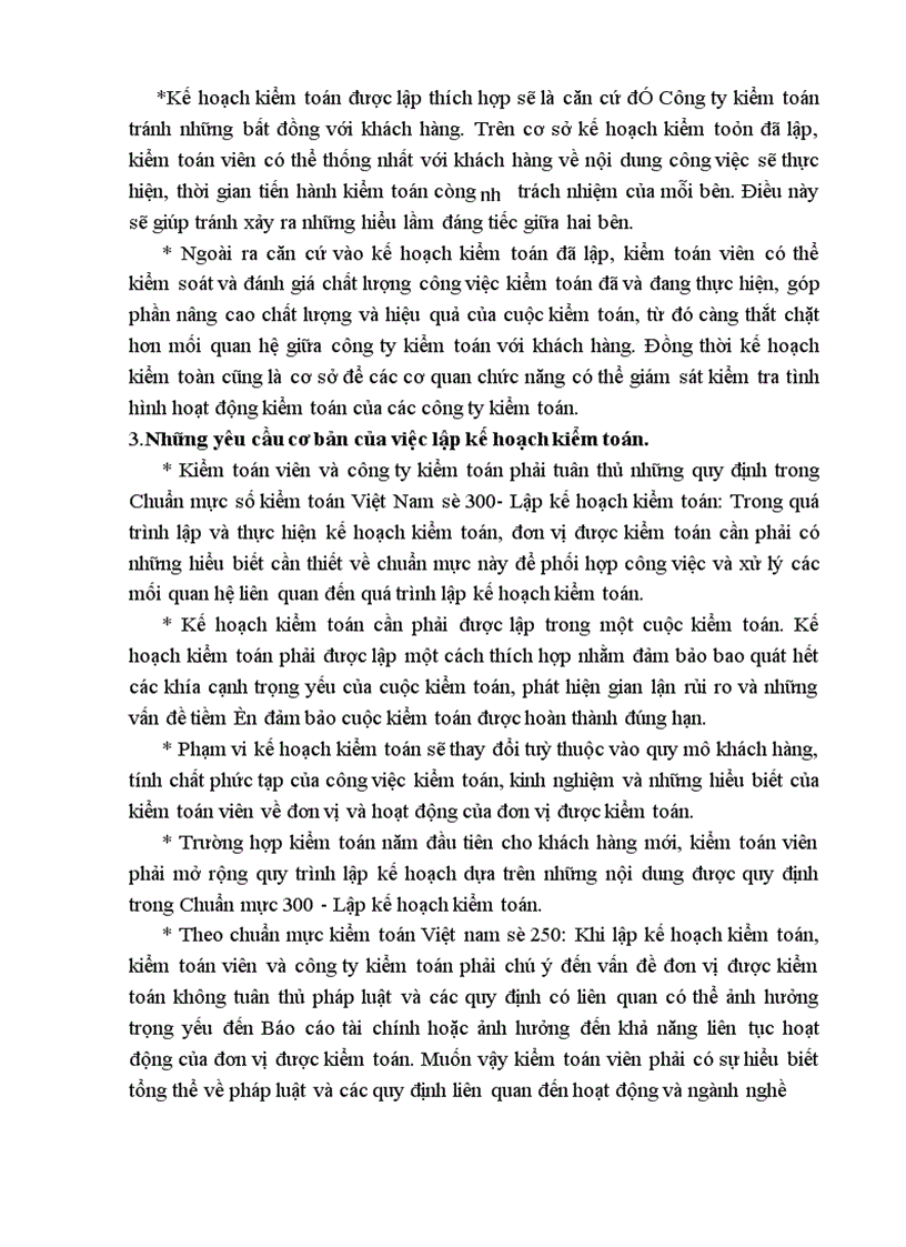 image for page Lập kế hoạch kiểm toán trong quy trình kiểm toán Báo cáo tài chính do Công ty kiểm toán và kế toán Hà Nội CPA thực hiện