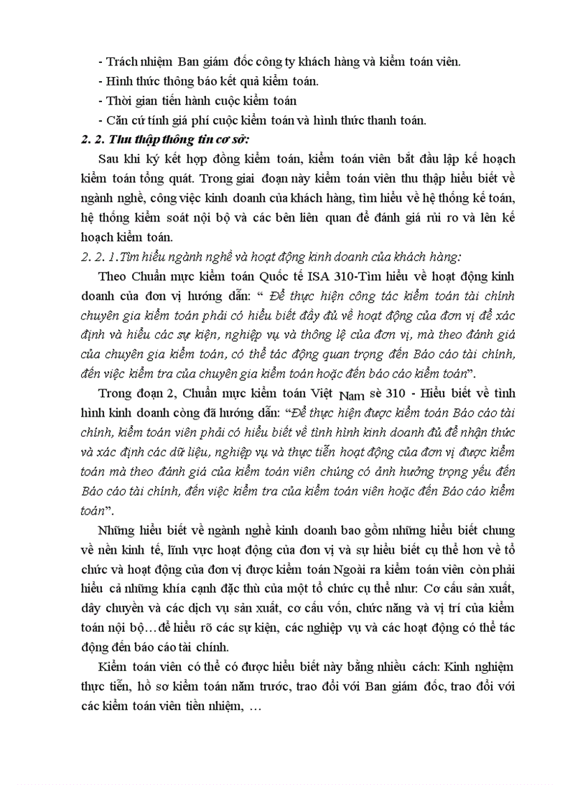 image for page Lập kế hoạch kiểm toán trong quy trình kiểm toán Báo cáo tài chính do Công ty kiểm toán và kế toán Hà Nội CPA thực hiện