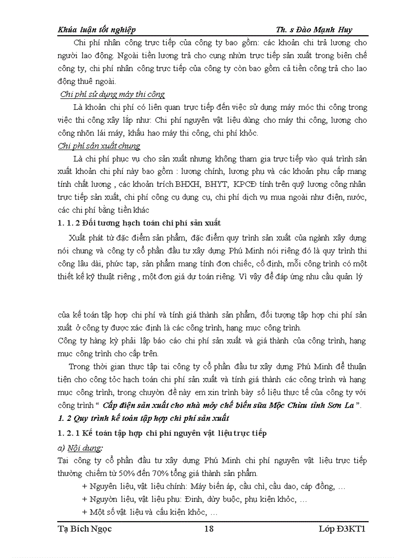image for page Hoàn thiện công tác hạch toán chi phí sản xuất và tính giá thành sản phẩm tại Công ty cổ phần đầu tư xây dựng Phú Minh