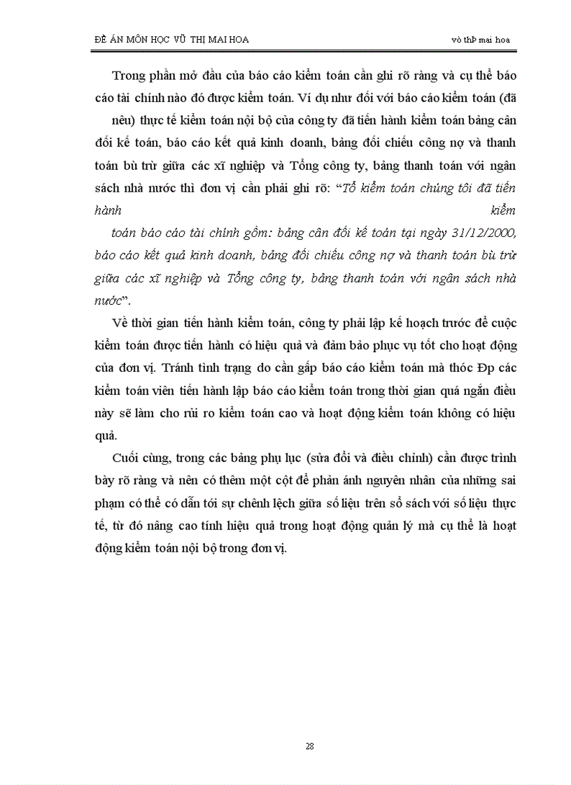 image for page Báo cáo kiểm toán về báo cáo tài chính của kiểm toán viên nội bộ Tổng công ty Bưu chính viễn thông Việt Nam