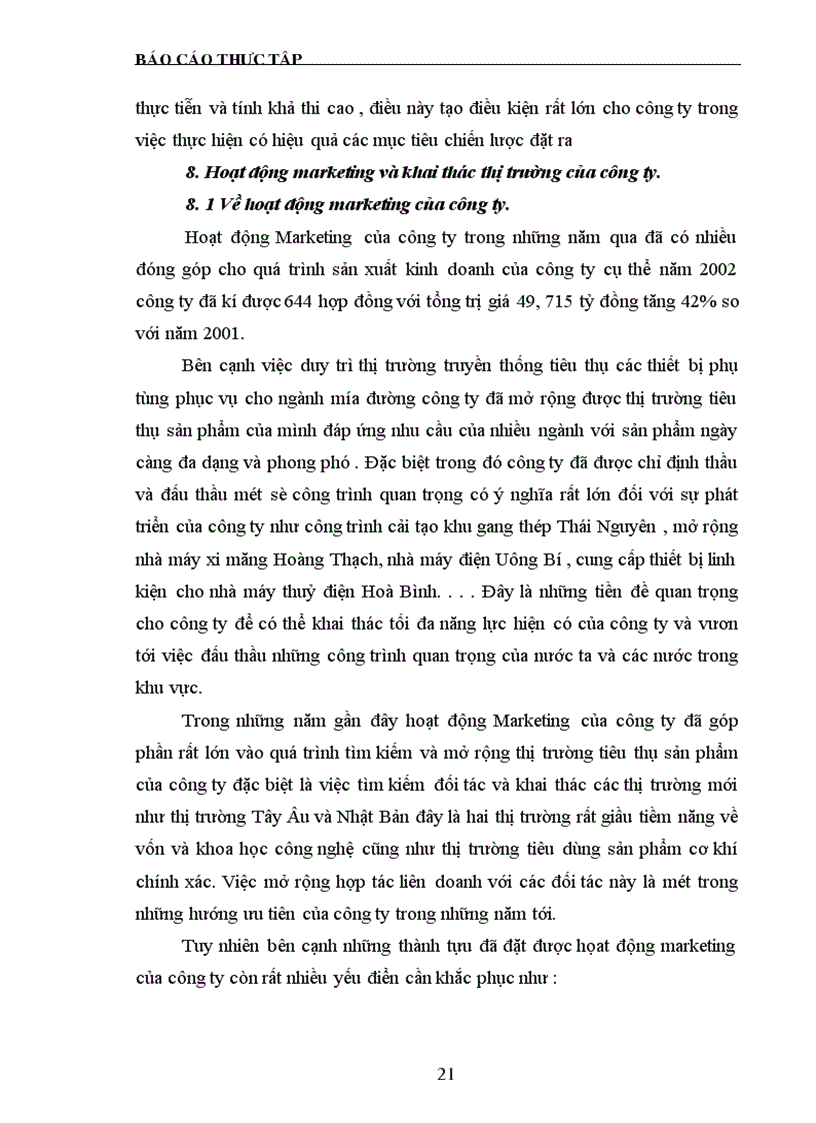 image for page Báo cáo thực tập Công ty cơ khí Hà Nội