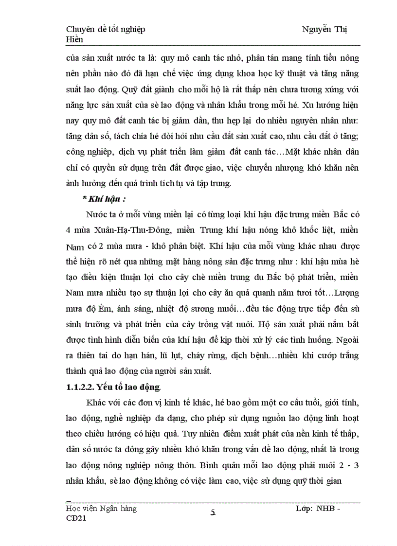 image for page Tín dụng đối với hộ sản xuất tại NHNo & PTNT huyện Đức Thọ, Thực trạng và Giải pháp