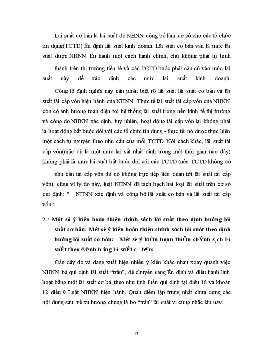 image for page Bàn về hệ thống lãi suất tín dụng ở Việt Nam hiện nay