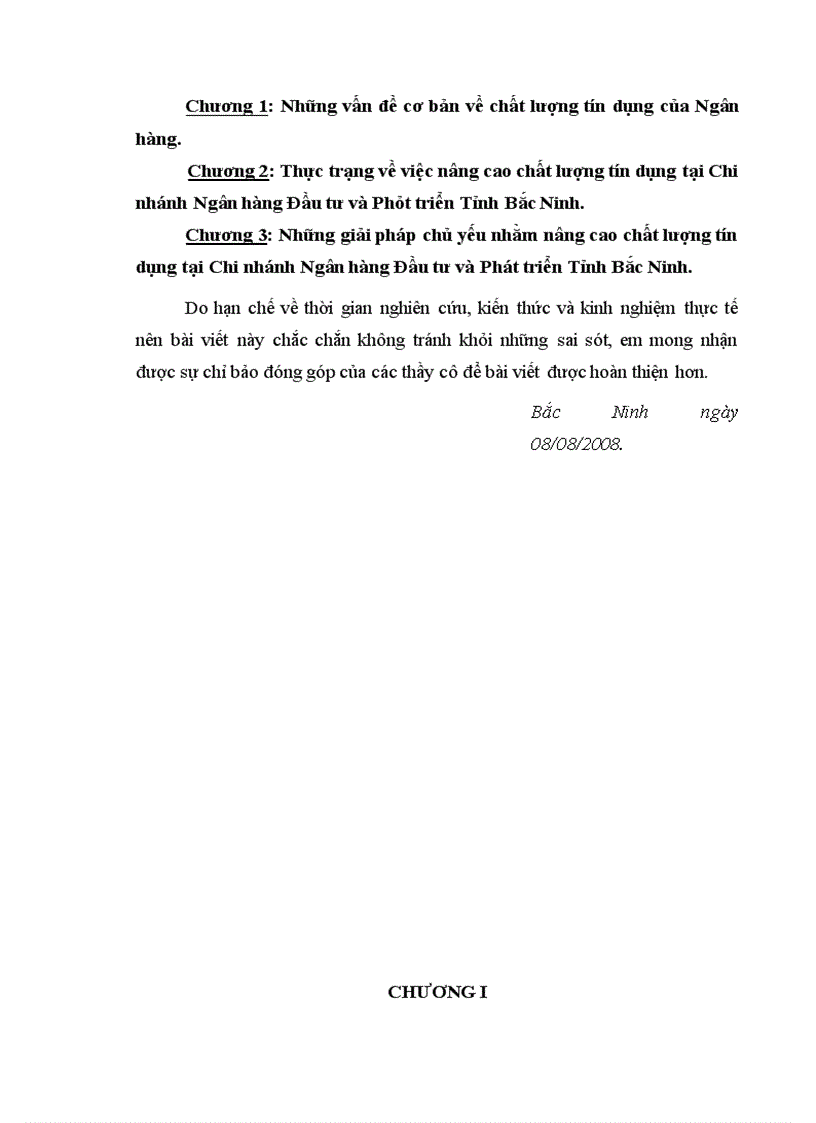 image for page Giải pháp nâng cao chất lượng tín dụng tại Chi nhánh Ngân hàng Đầu tư & Phát triển Tỉnh Bắc Ninh