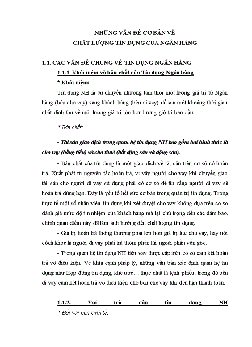 image for page Giải pháp nâng cao chất lượng tín dụng tại Chi nhánh Ngân hàng Đầu tư & Phát triển Tỉnh Bắc Ninh