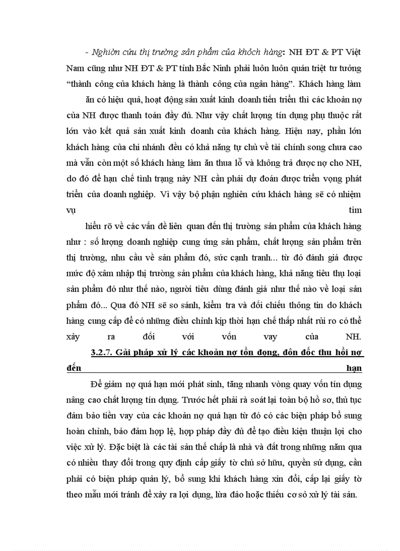 image for page Giải pháp nâng cao chất lượng tín dụng tại Chi nhánh Ngân hàng Đầu tư & Phát triển Tỉnh Bắc Ninh