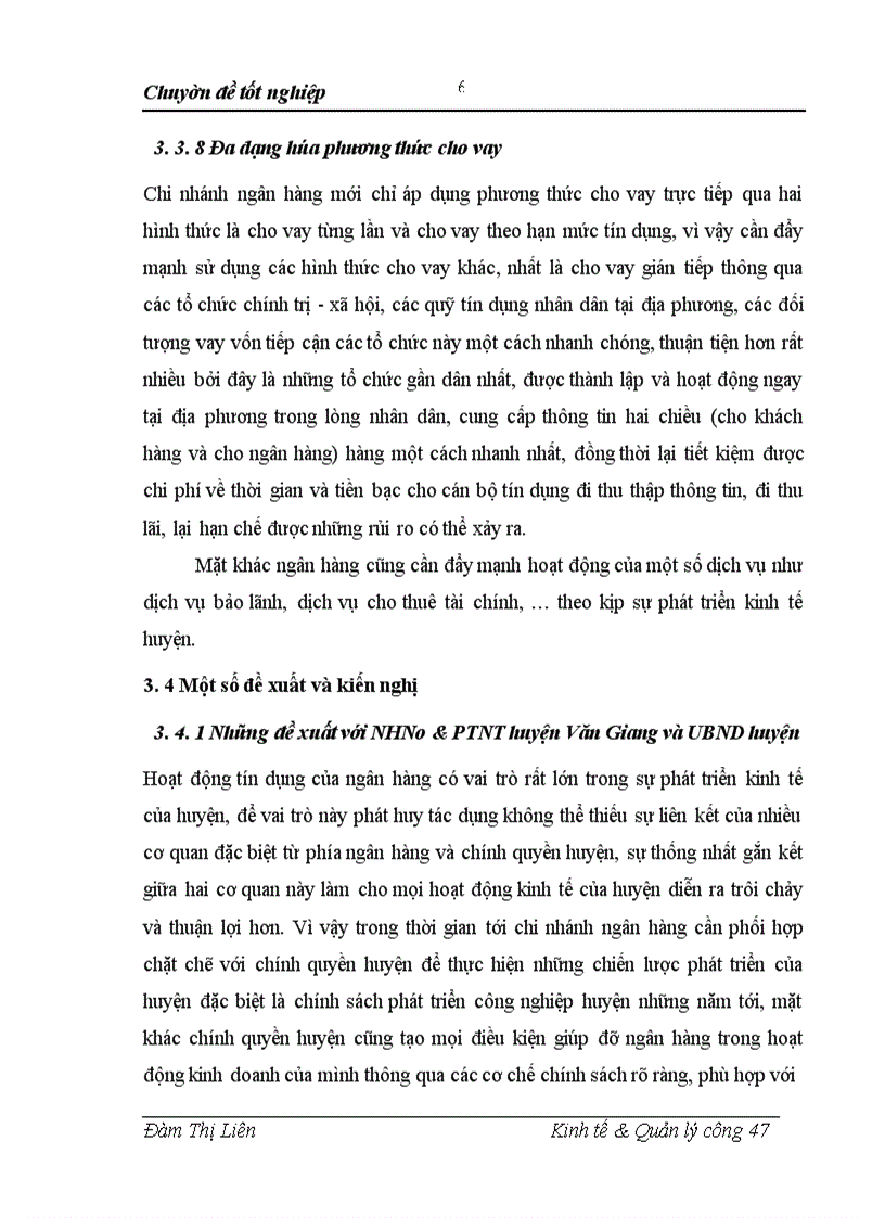 image for page Giải pháp nâng cao chất lượng tín dụng ngân hàng cho phát triển nông nghiệp trên địa bàn của NHNo&PTNT huyện Văn Giang