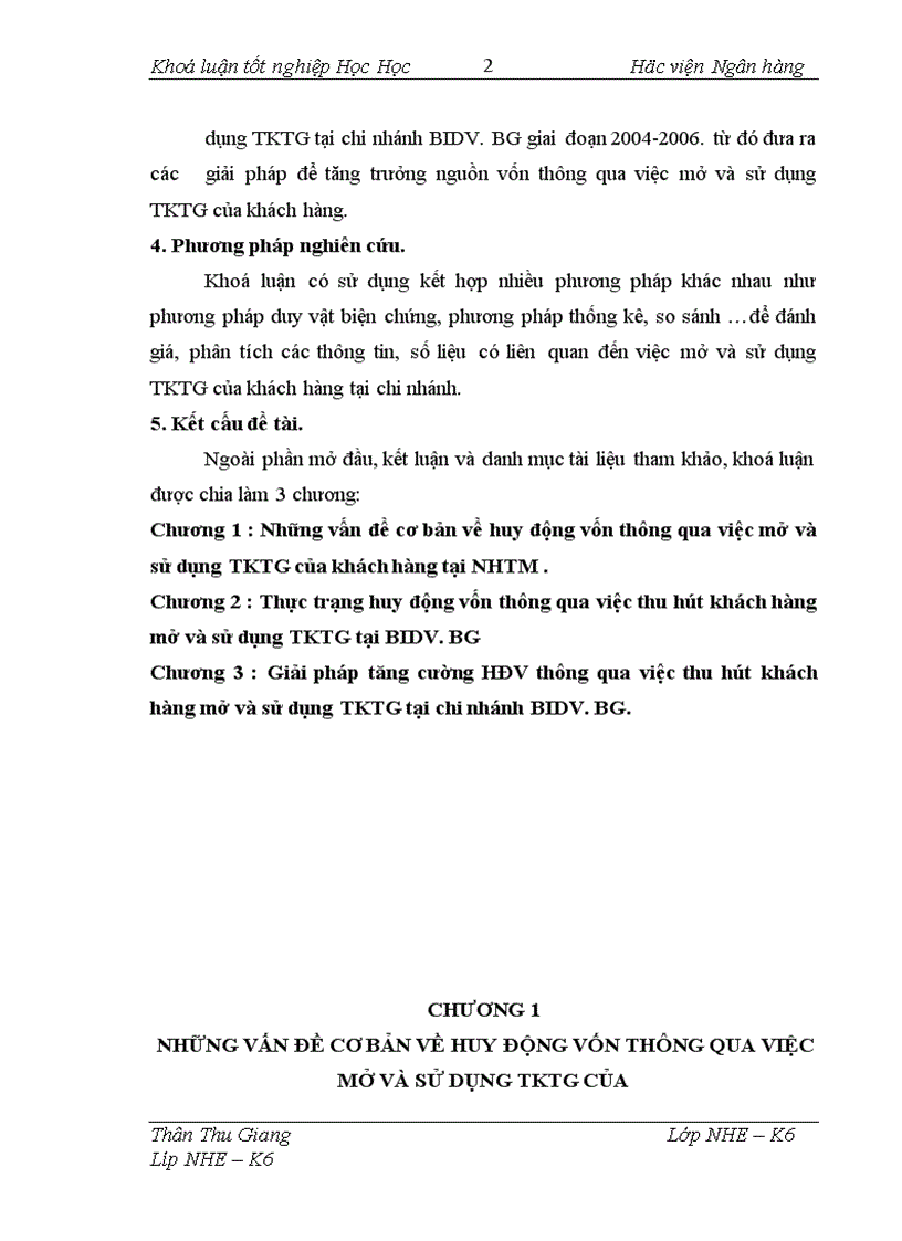 image for page Giải pháp tăng cường huy động vốn thông qua việc thu hút khách hàng mở và sử dụng TKTG tại BIDV.BG