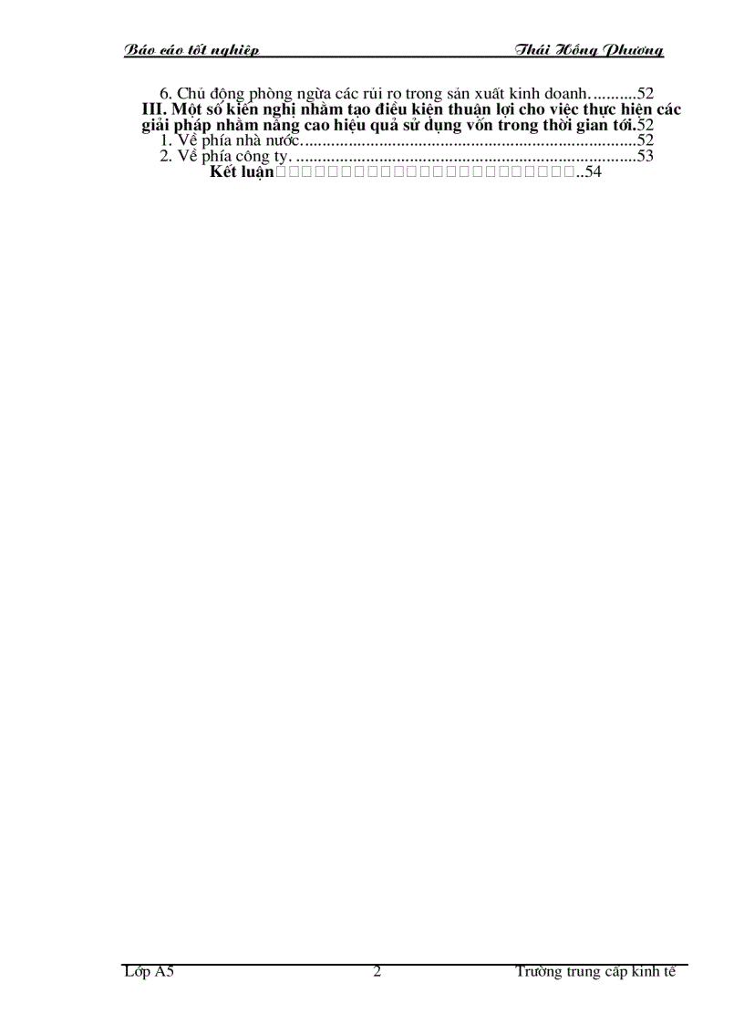image for page Một số giải pháp nhằm nâng cao hiệu quả sử dụng vốn tại Công ty Đầu tư khai thác Hồ Tây