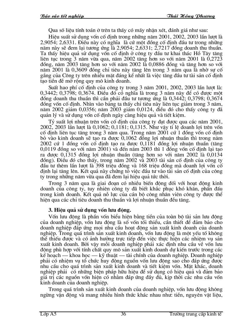 image for page Một số giải pháp nhằm nâng cao hiệu quả sử dụng vốn tại Công ty Đầu tư khai thác Hồ Tây