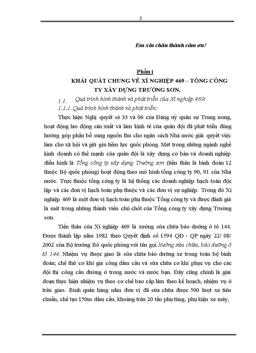 image for page Hoàn thiện công tác kế toán tập hợp chi phí sản xuất và tính giá thành sản phẩm xây lắp ở Xí nghiệp 469 - Tổng công ty xây dựng Trường Sơn