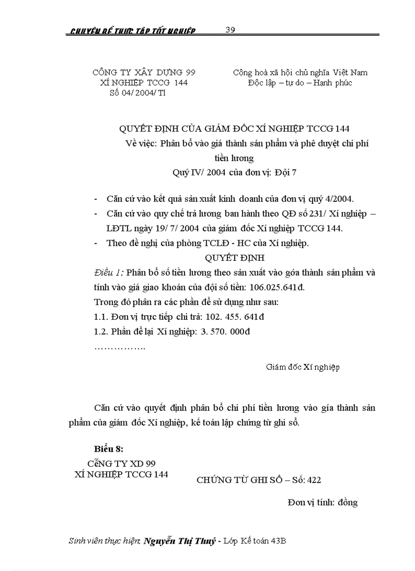 image for page Hoàn thiện công tác kế toán tập hợp chi phí sản xuất và tính giá thành sản phẩm xây lắp ở Xí nghiệp 469 - Tổng công ty xây dựng Trường Sơn