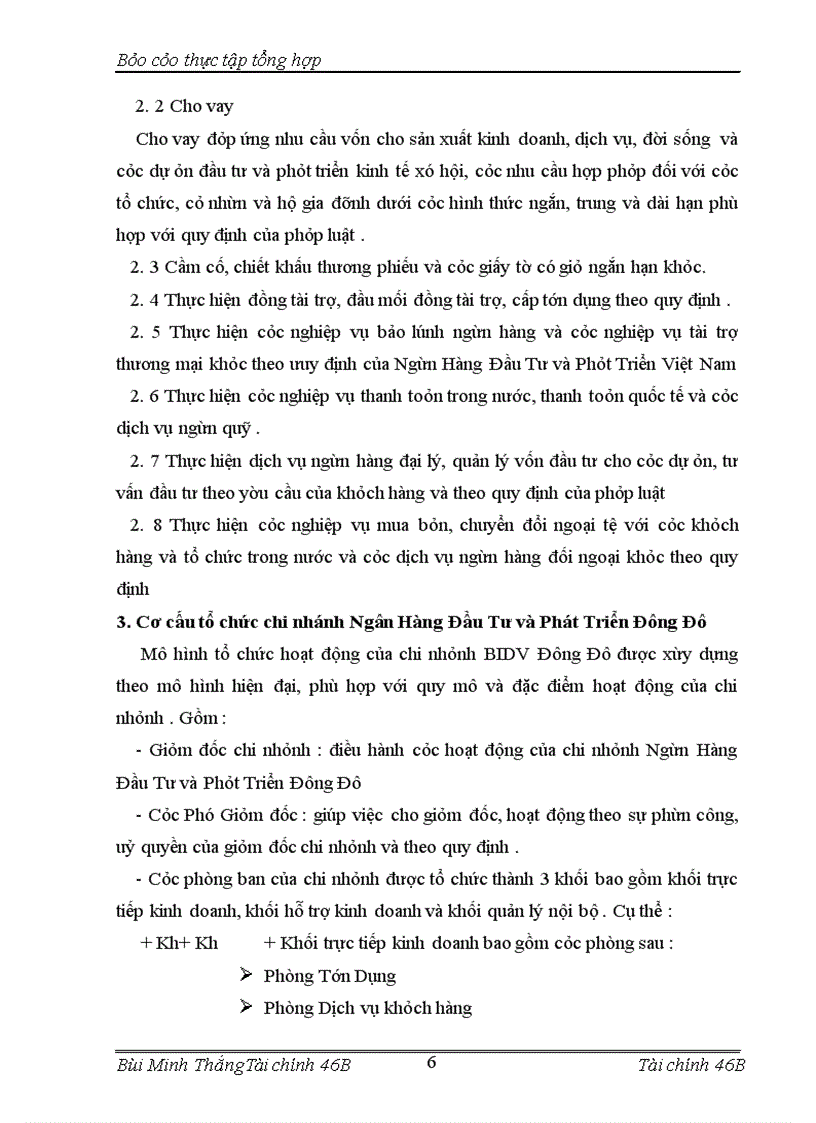 image for page Ngân hàng đầu tư và phát triển Việt Nam và chi nhánh Đông Đô