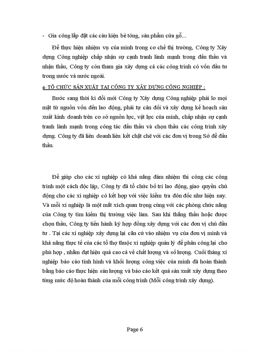 image for page Báo cáo thực tập tại Công ty Xây dựng Công nghiệp.