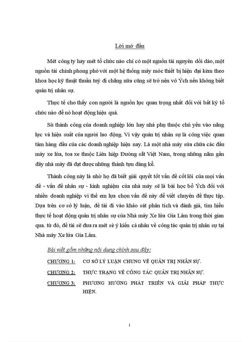 image for page Hoạt động quản trị nhân sự của Nhà máy Xe lửa Gia Lâm