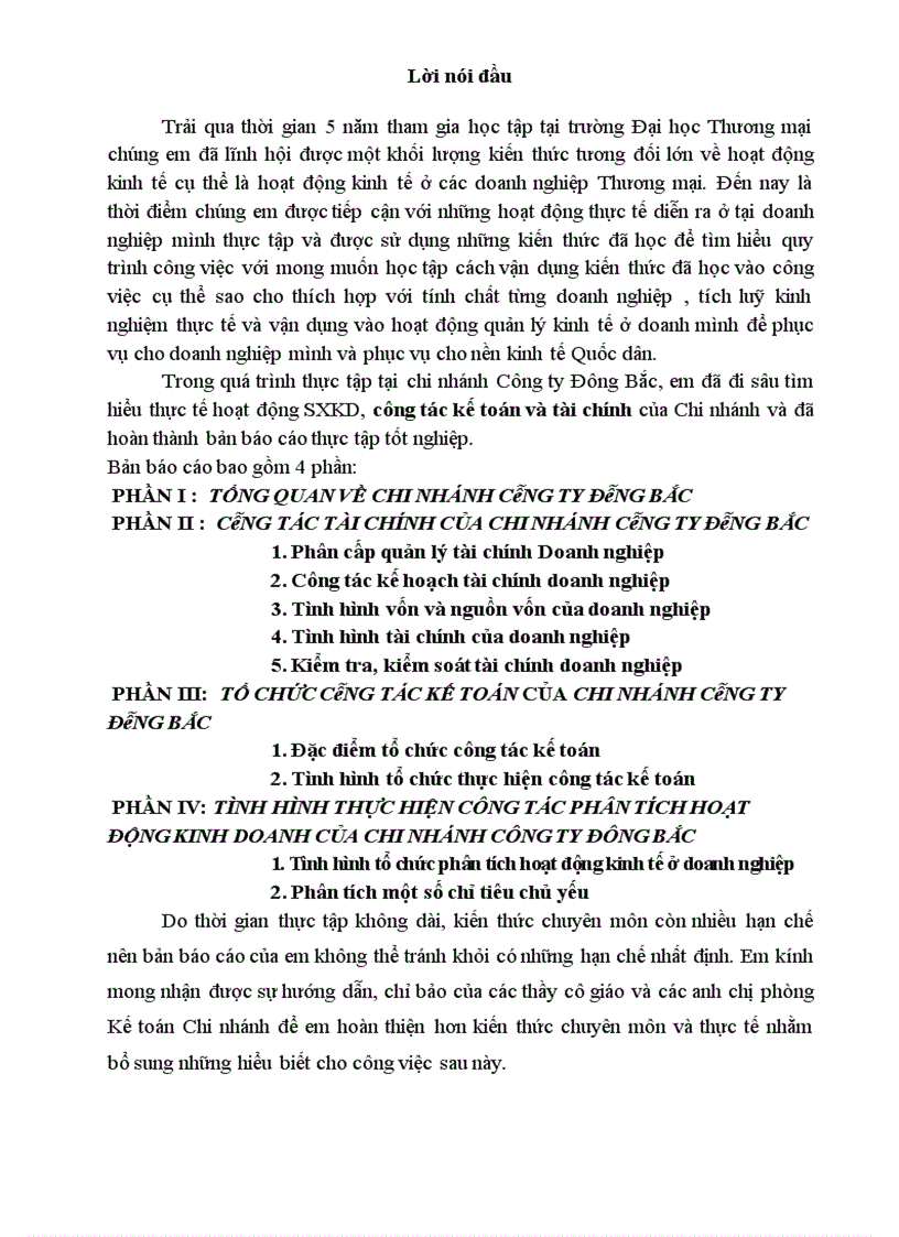 image for page Công tác tài chính của Chi nhánh Công ty Đông bắc