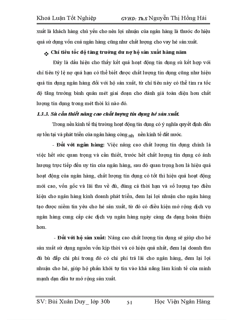 image for page Giải pháp nâng cao chất lượng tín dụng trong cho vay hộ sản xuất ở NHNo&PTNT huyện Kim Sơn, Tỉnh Ninh Bình
