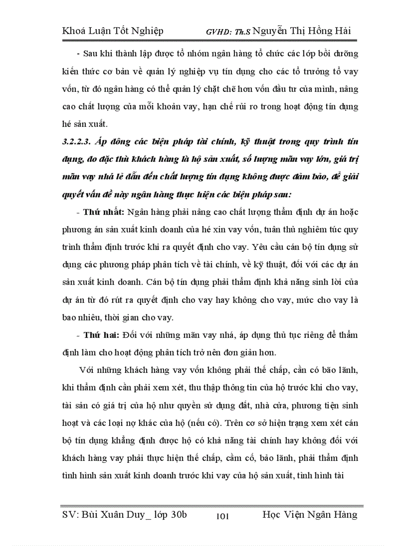 image for page Giải pháp nâng cao chất lượng tín dụng trong cho vay hộ sản xuất ở NHNo&PTNT huyện Kim Sơn, Tỉnh Ninh Bình