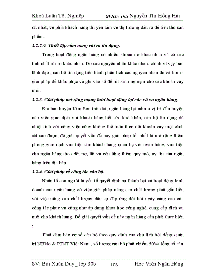 image for page Giải pháp nâng cao chất lượng tín dụng trong cho vay hộ sản xuất ở NHNo&PTNT huyện Kim Sơn, Tỉnh Ninh Bình